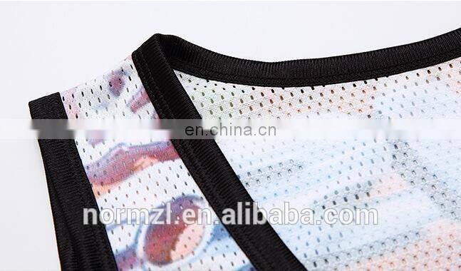 2015 hot pop tank top cool sports sublimated tank top boys fashion style