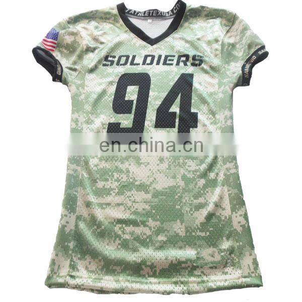 custom camouflage american football jersey