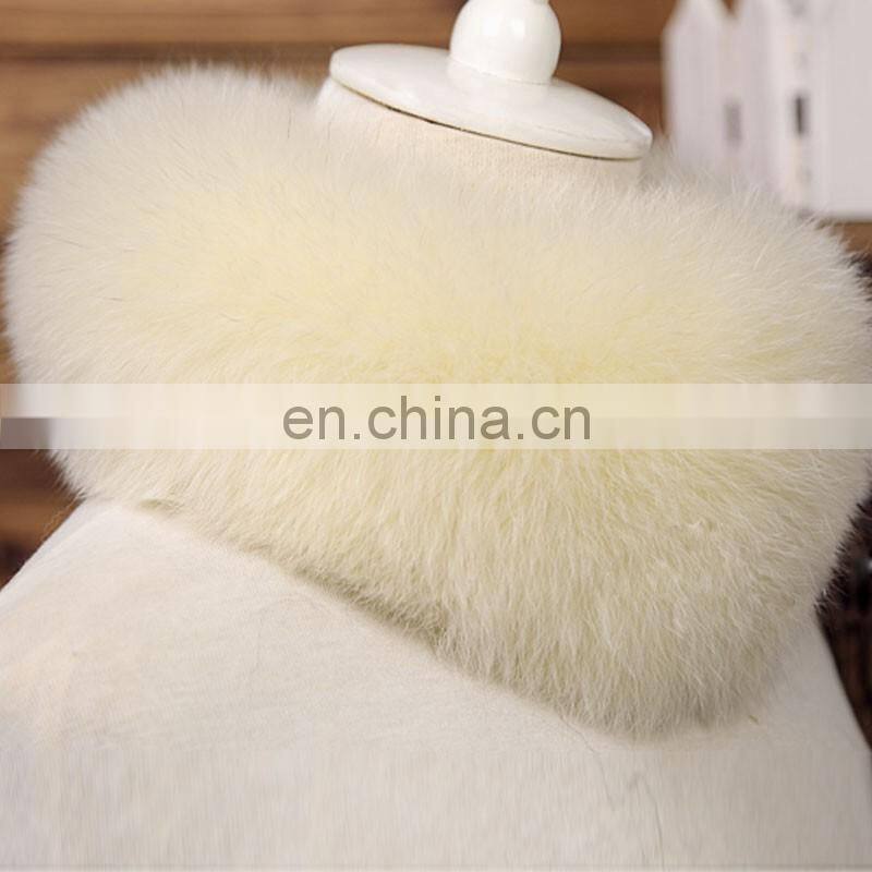 Fashion winter real fox fur neck warmer scarf hot sale big fur collar