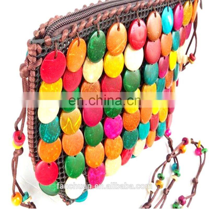 Flower Deco Beautiful Design Girls Summer Coconut Messenger