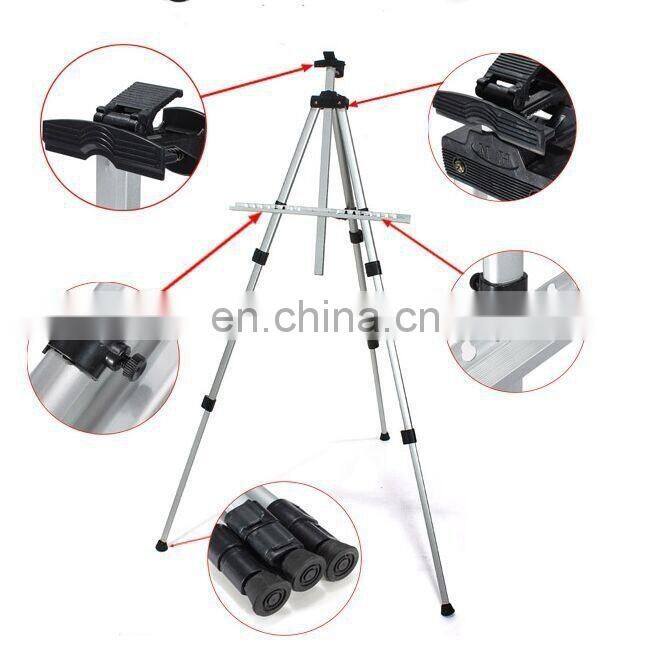 Silver or Black Aluminum alloy Finish Tripod Easel