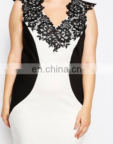 New Style Fashionable Dress For Fat Women Pencil Plus Size Women Dress