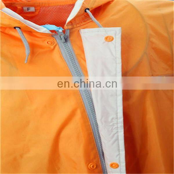 Waterproof plastic rainwear for adult