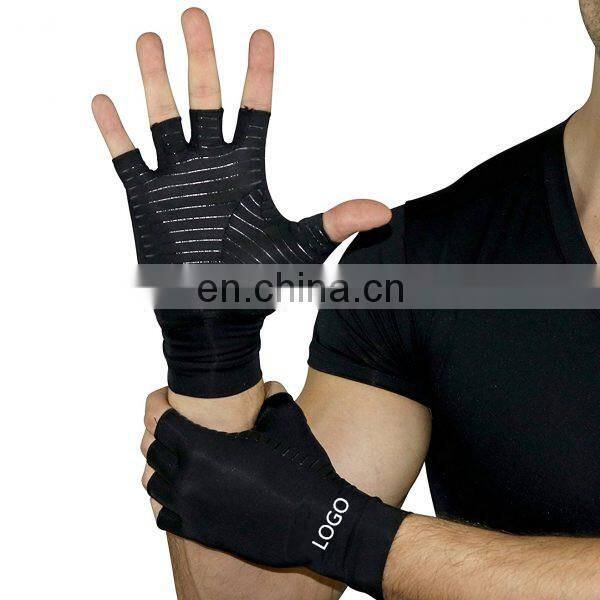 Amazon Ebay Spandex Recovery Compression Half Finger Gloves