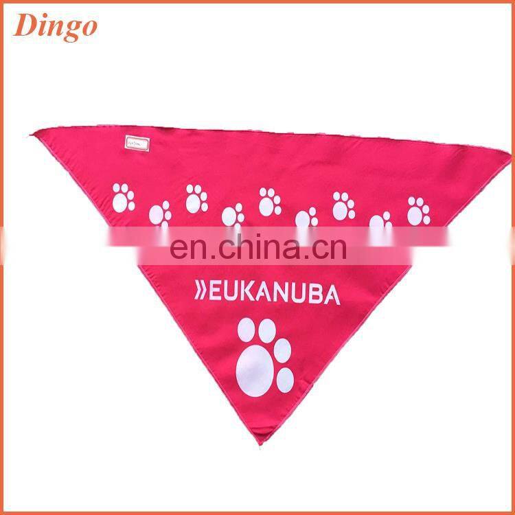 2016 Wholesale Customized Logo Printed Triangle Dog Bandana