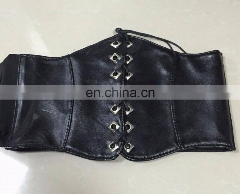 Boho Floral Embroidery PU Leather Women Corset Waist Belt Wholesale