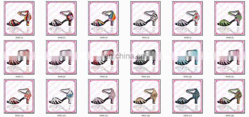 Aidocrystal New Fashion Wholesale Low Heel Shoes Hot Sale Woman Latin Dance Shoes
