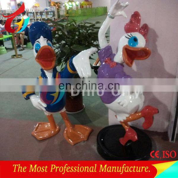 Popular life size fiberglass cartoon statue