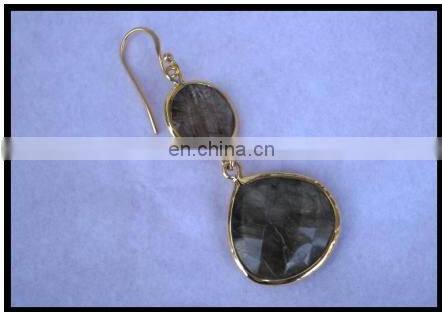 Gem stone Earrings Stone Studded Womens Fashion Jewelry