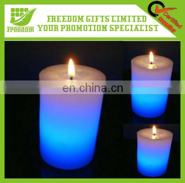 Promotional Cylindrical Flameless Wax Led Candle