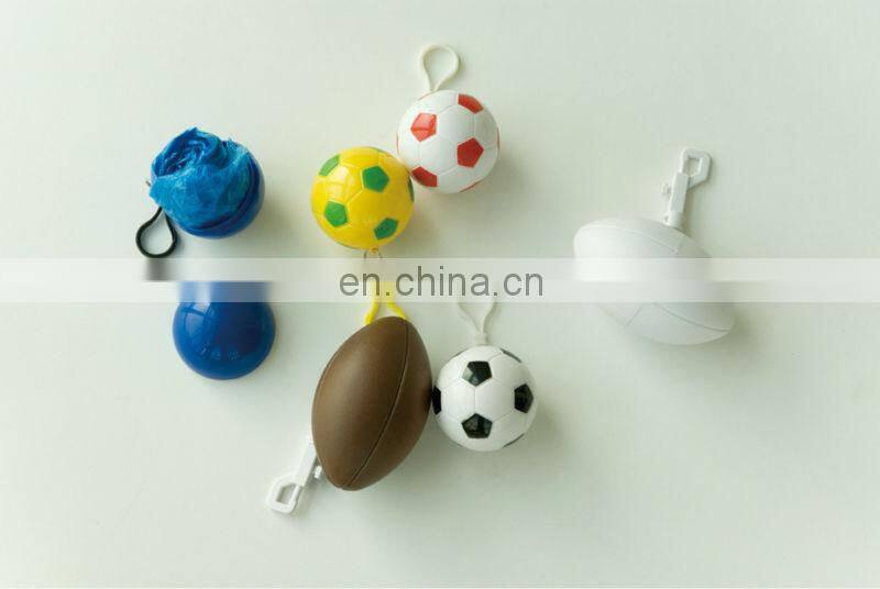 EMERGENCY PONCHO BALL WITH KEYCHAIN