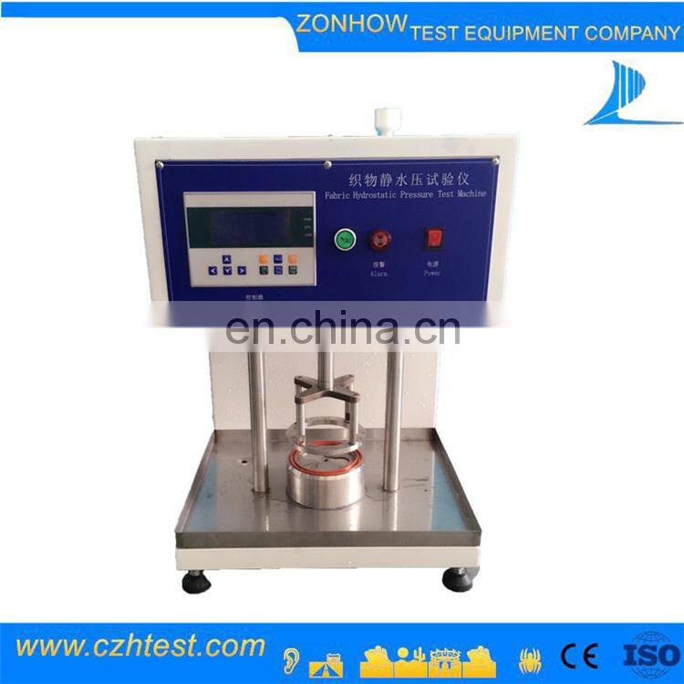 Economic and reliable fabric hydrostatic head pressure test machine digital tester