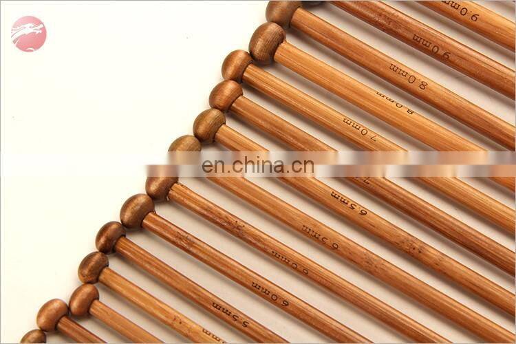 Carbonize bamboo DIY craft clothes knitting needle crochet hook set.