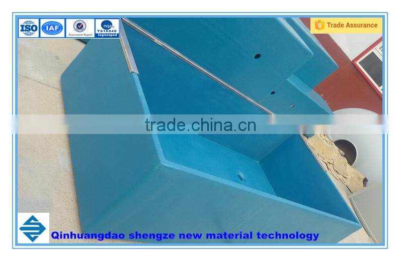 FRP fish farm tank, gel coating surface treatment, fish farming application tank