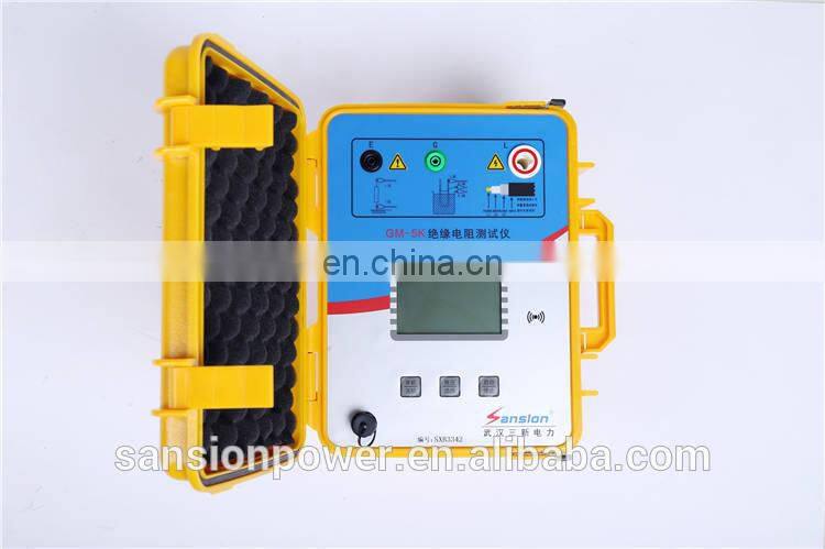 Electric High Voltage 5kv Digital Meger Insulation Resistance Test Equipment