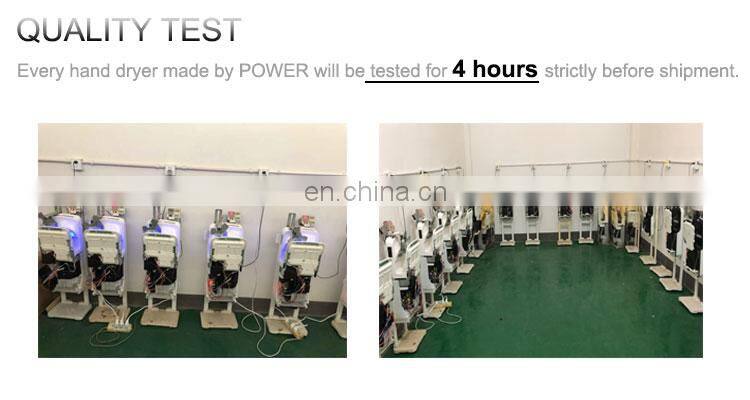 New larger Commercial ABS Plastic High Speed Air hand Dryer with HEPA Filter dryer hand with an efficiency of 99.9 percent