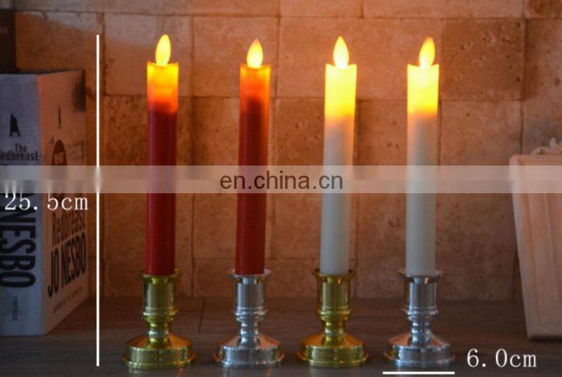 2 packs yellow light flashing christmas led candle for events party wedding