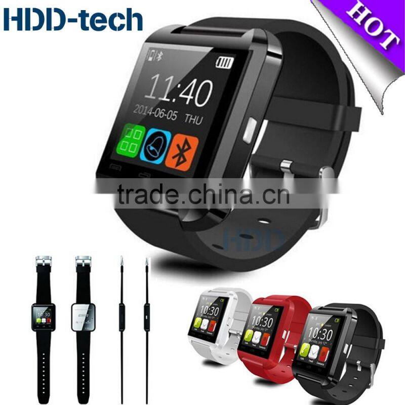 Wholesale Smart watch U8 sport wrist watch smart phone Bluetooth watch