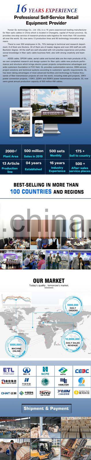 16 years fiber optic cable factories fibra optica adss 800 span with 8 core adss fiber