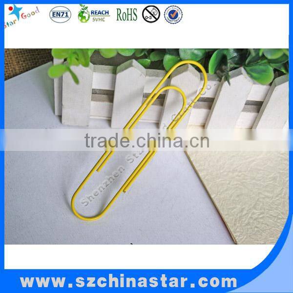 Beautiful design promotional striped paper clips