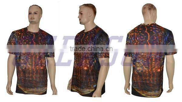 Sublimation t shirts / customize 100% Polyester Sublimation T Shirts for sublimation printing