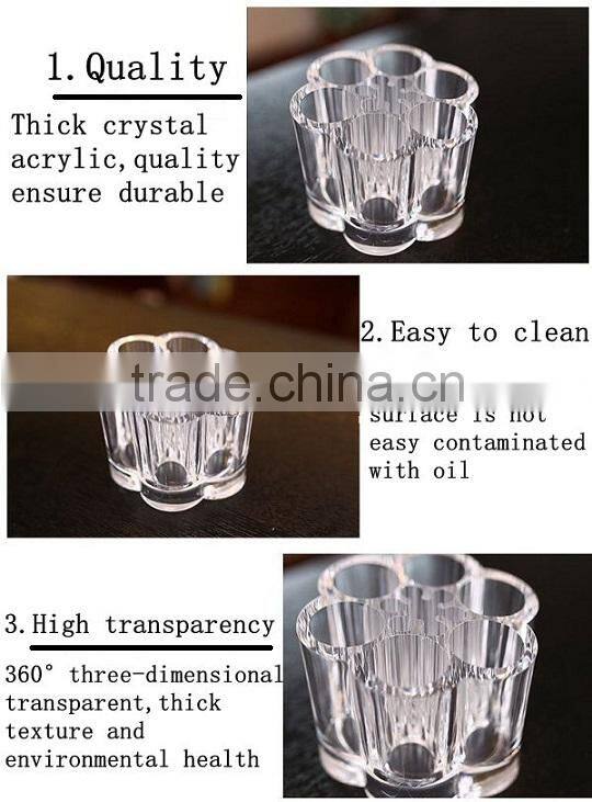 Makeup plum shape display shelf tattoo pen acrylic holder