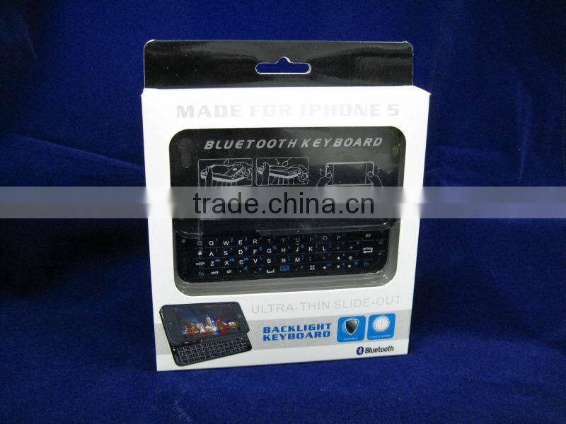 Portable Mini Slideing Bluetooth Keyboard for iphone5