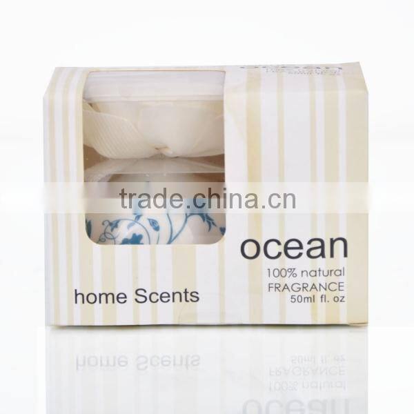 50ml Home fragrance Sola Flower Diffuser with Chinese style ceramic jar, air fresher gift set