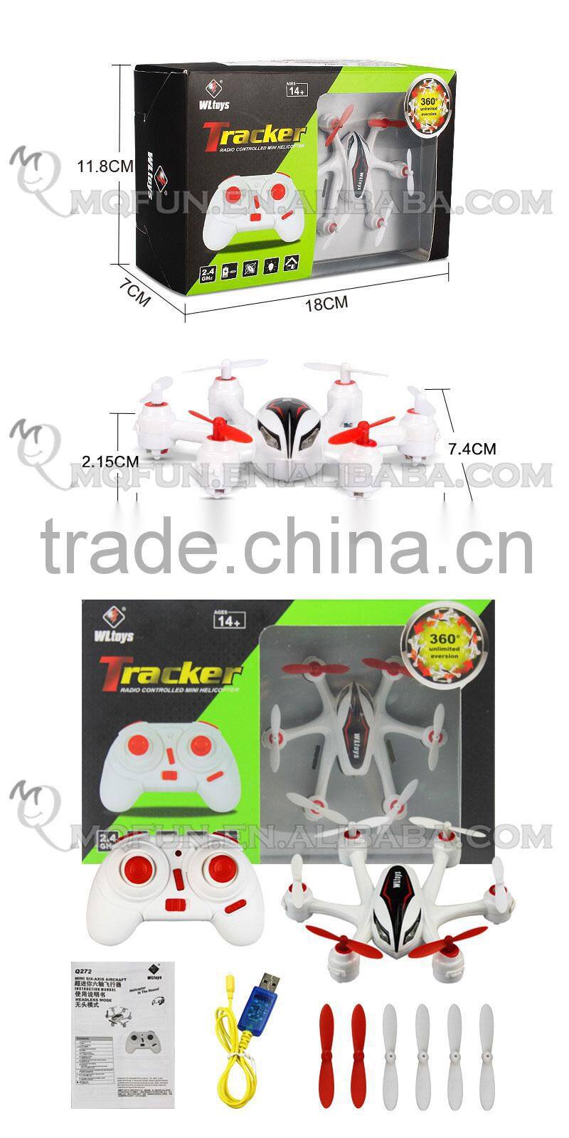 Mini Qute RC remote control flying LED Helicopter Quadcopter Headless mode Educational electronic toy NO.Q272