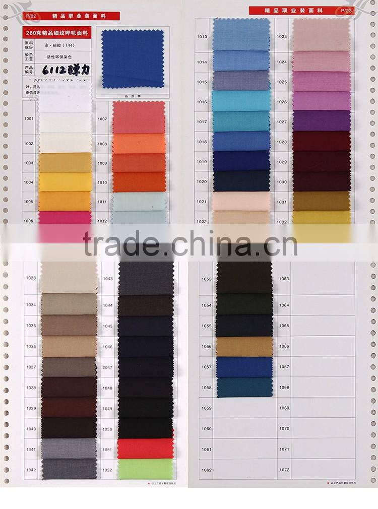 wholesale hot high quality 260g tr twill women softtextile suit lining dyeing fabric