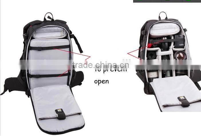 anti-theft durable fashion polyester camera backpack
