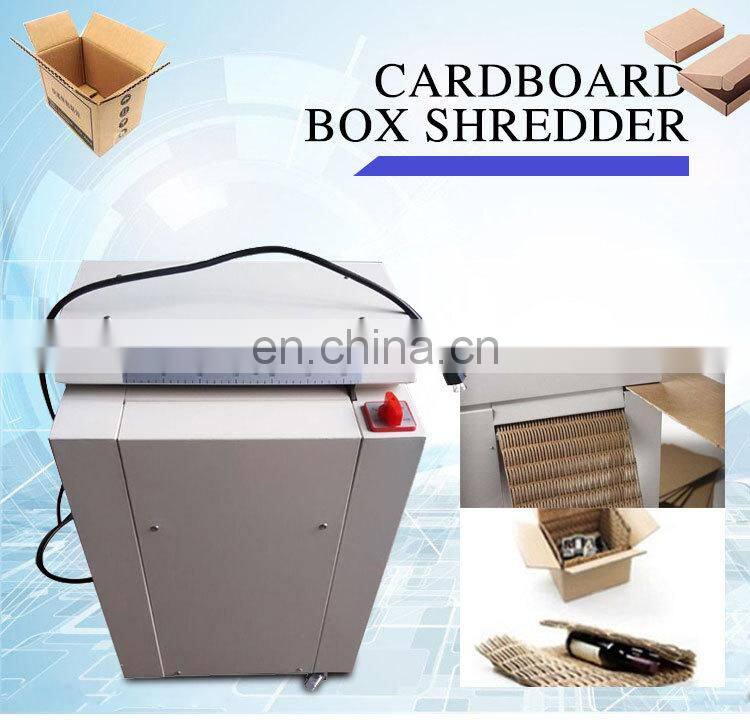 Waste recycle cross cut paper shredders cardboard cutting machine carton box shredder price