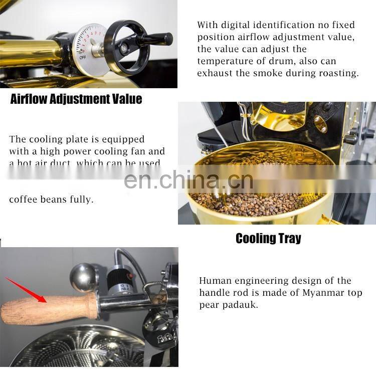 1kg newest stainless steel home price coffee roaste with data logger coffee roasting machine