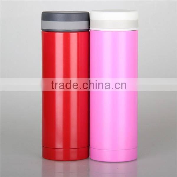 Newly Food Grade Promotional Fashional Concise large-caliber Double Wall Stainless Steel Vacuum Flask