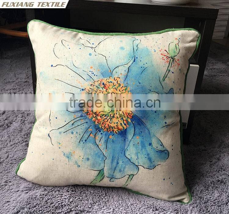 Hand Work Cushion Covers Car Seat Insert Pillow Home Decor Printed Cushion
