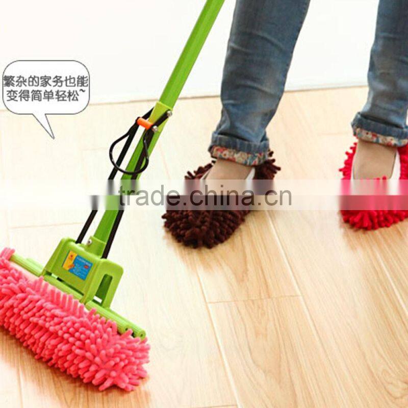 Home Slippers Functional And Adjustable Dust Mop Slippers Shoes Floor Cleaner