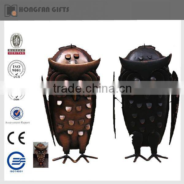 metal home deco owl statues