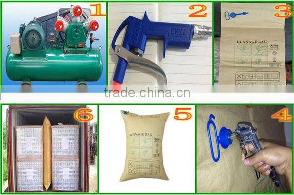 Best seller high quality kraft paper inflatable dunnage air bag for cargo protection