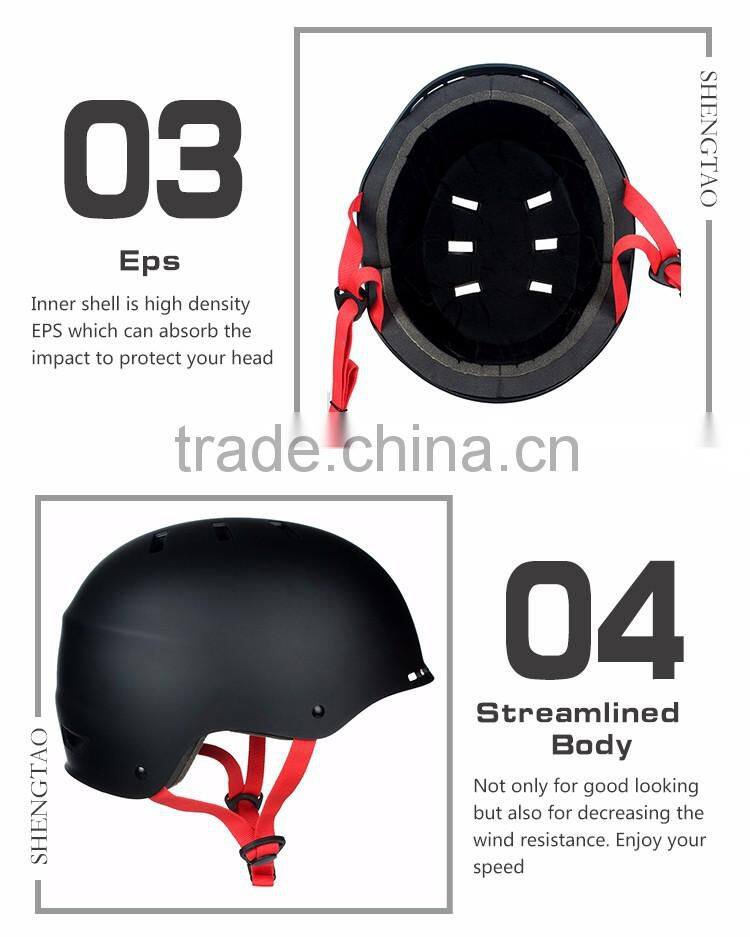 2016 Fashion skate helmet safety helmet with multi-color China Supplier
