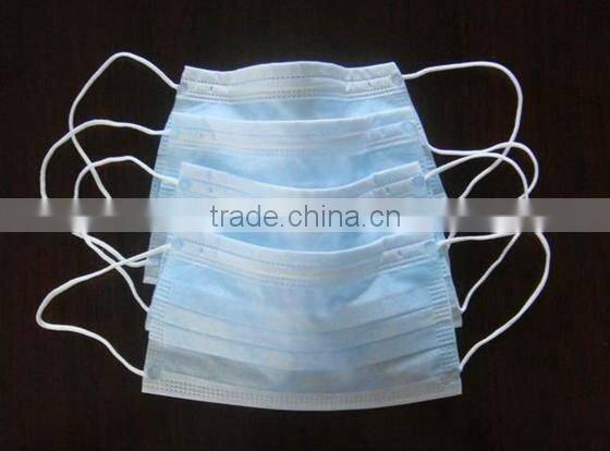 Disposable Surgical Non-Woven Face Mask elastic earloop 2ply 20gsm+25gsm