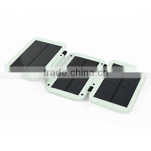6000mah Foldable solar power bank solar panel with quick charging