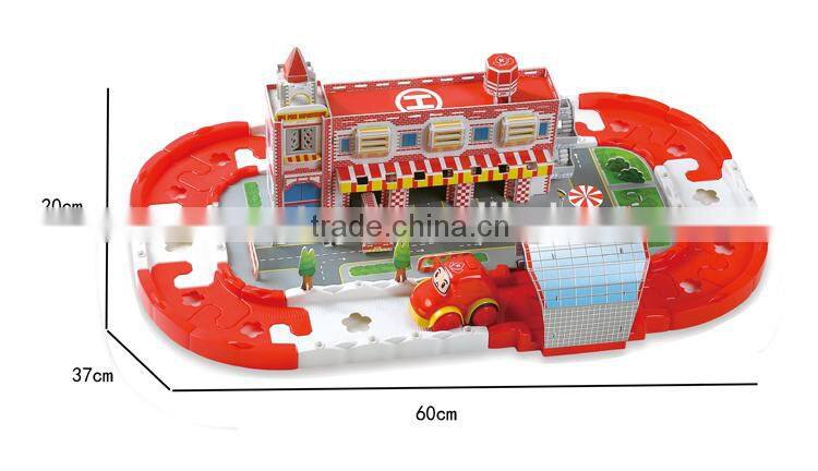Toy robocar poli fire station DIY gift play set for kids