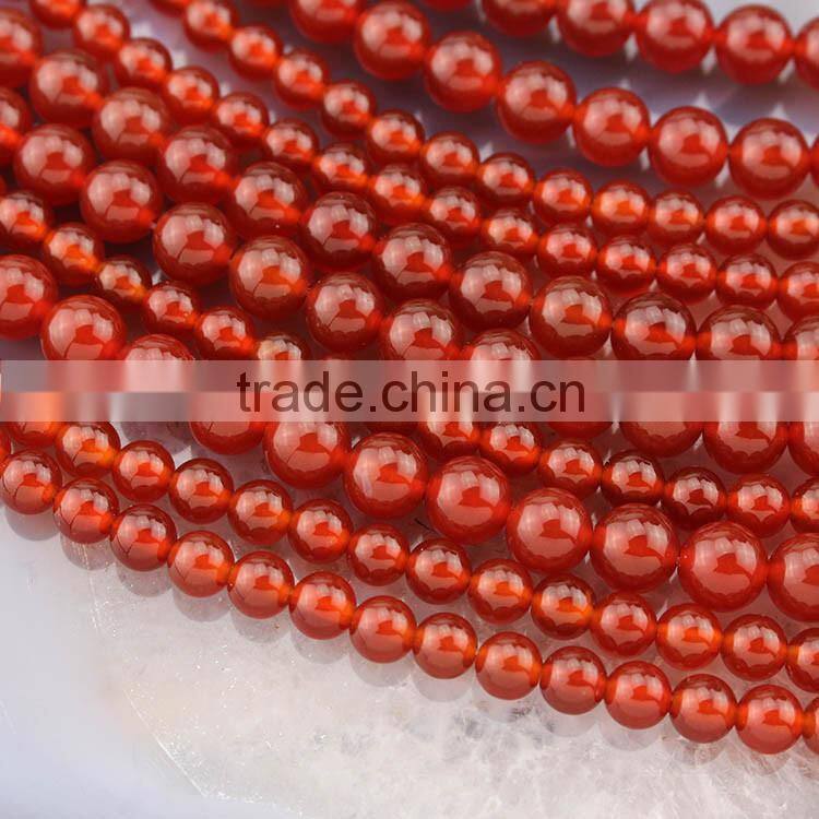 AB0583 4/6/8/10/12/14/16mm round natural red Carnelian agate beads