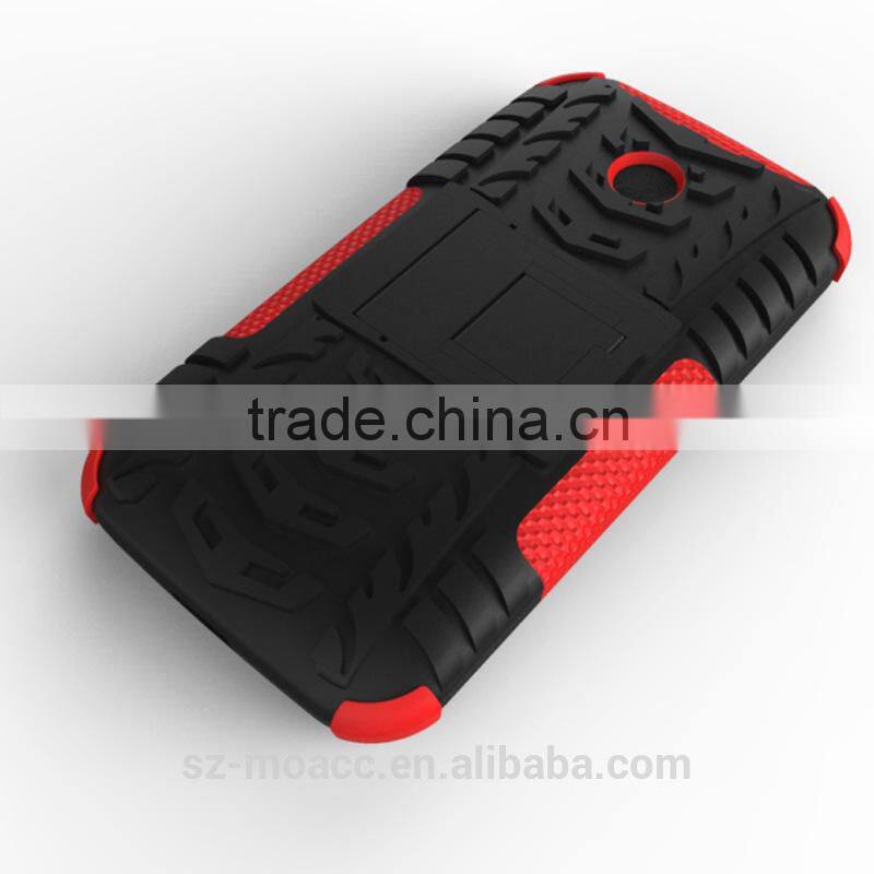 2 in 1 pc tpu stand mobile phone case for for motorola xt1022