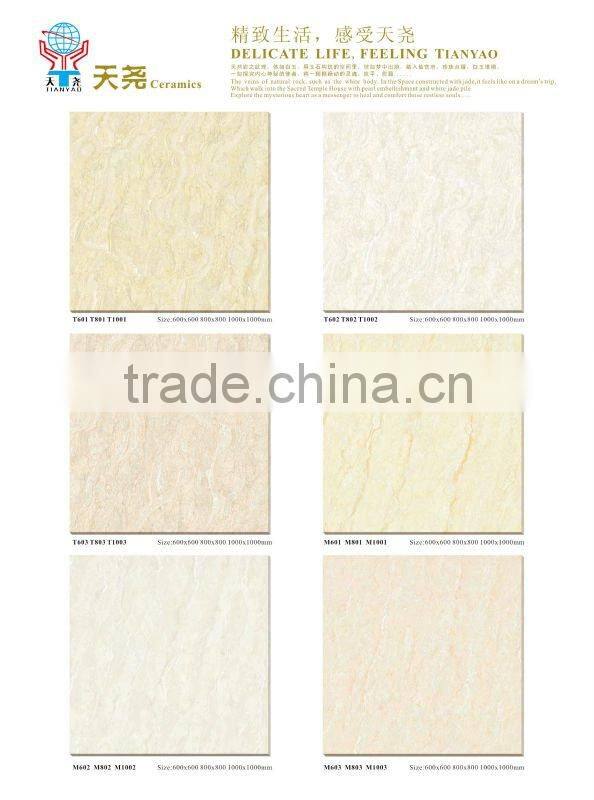 hot sale cheap floor tile different types of floor tiles,600*600 polished porcelain tile