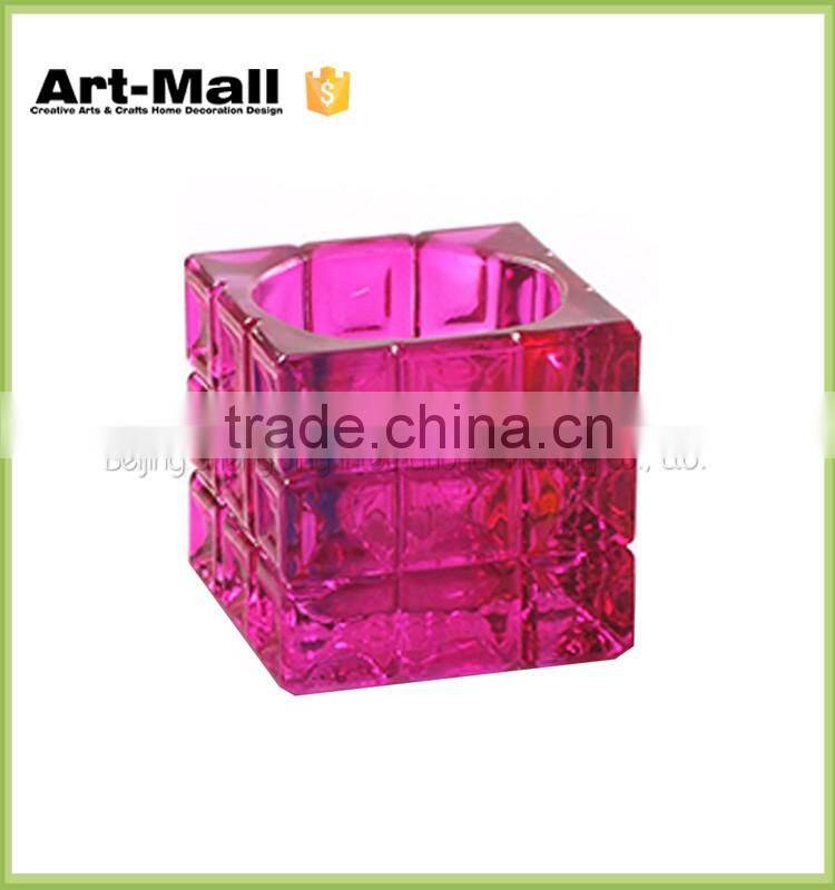 best selling products High quality glass goblet candle holder
