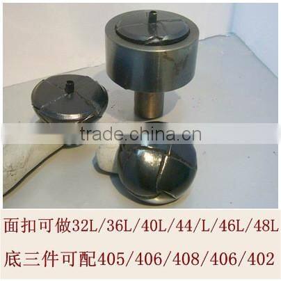 Genuine Leather Braided Cap Press Snap Fastener Button