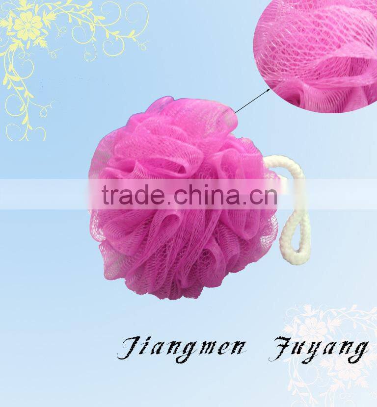 regular style beautiful bath ball bath puff cleaning balls