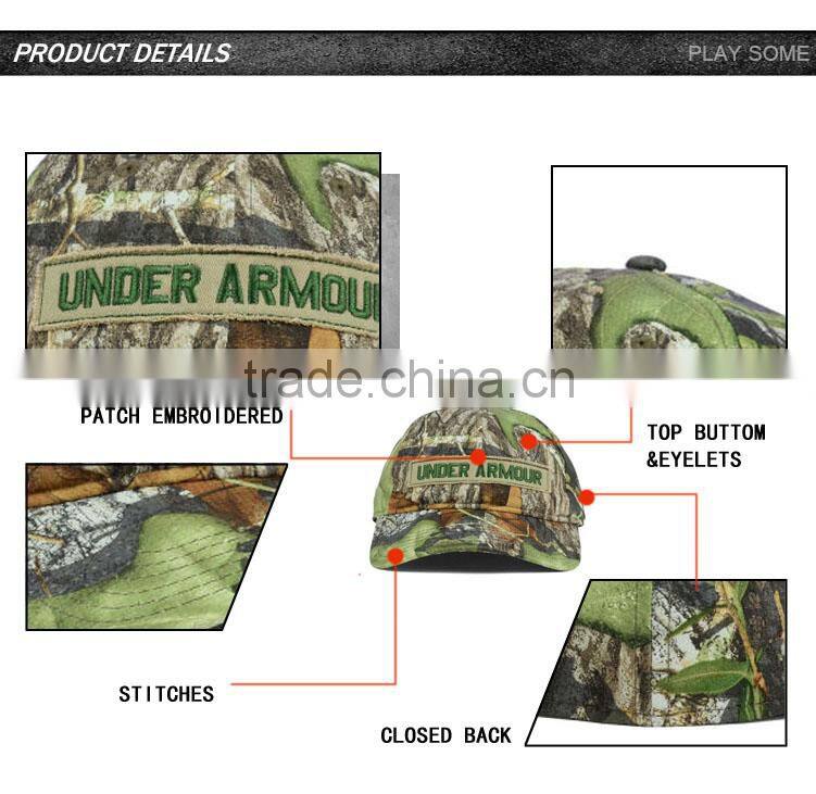 Alibaba Trade Assurance unique cypress design cycling hunting camo cap