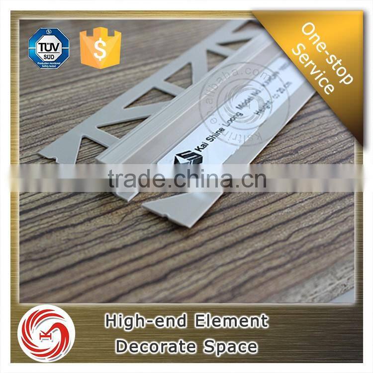 Eco-friendly material decoratitive PVC tile connection trim profile